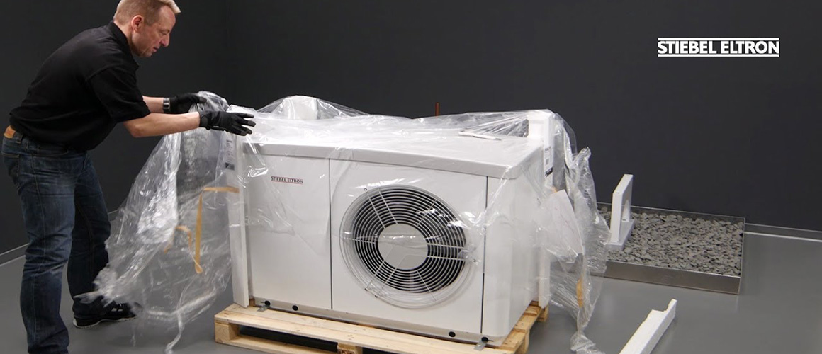 Heat pump HVAC unit installation